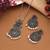 Green color oxidised necklace set