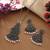 Green color oxidised necklace set