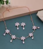 White color stone necklace set