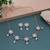 White color stone necklace set