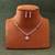 White color stone necklace set