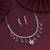 Pink color stone necklace set