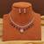 Brown color stone necklace set