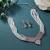 White color stone necklace set