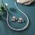 White color fashion necklace set