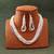 White color puwai necklace set