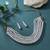 White color puwai necklace set