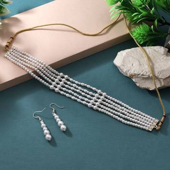 White color puwai necklace set 1