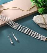 White color puwai necklace set