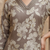 Women’s grey floral printed cotton kurta set with pants | elegant ethnic wear for office & festive