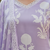 Lavender white embroidered cotton kurta pant dupatta set for women