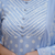 Sky blue cotton polka dot printed kurta pant dupatta set for women