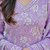 Women’s lavender cotton floral printed kurta pant dupatta set