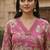 Women’s rose pink floral printed cotton kurta with pants | elegant traditional wear set