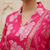 Women’s rani pink cotton floral printed kurta pant dupatta set