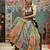 multicolor crepe embroidered Lehenga Choli