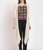 Black bagru co-ordset with shrug