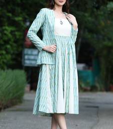 Jade ikat dress with jacket