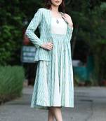 Jade ikat dress with jacket