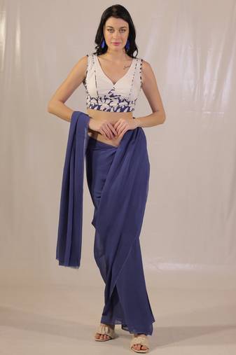 Scarlet lehenga with rhinestone embellishments