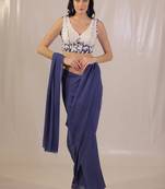 Scarlet lehenga with rhinestone embellishments