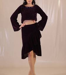 Witchy violet velvet dress