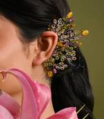 Colourful haldi mehendi wedding jewelry earcuff