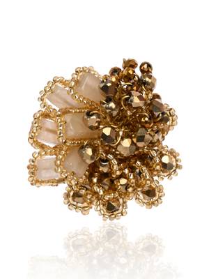 Gold plated golden adjustable ring 3