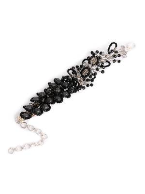 Black and grey cocktail adjustable handmade bracelet for women 4