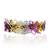 Colourful crystal adjustable bracelet for wedding
