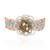 Round floral pearl colourful crystal and stone bracelet