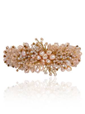 Fresh water pearl floral bracelet 3