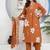 Brown Floral Embroidered Round Neck Pure Cotton Kurta With Trouser & Dupatta