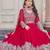 Pink embroidered georgette three-piece Anarkali suit 