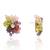 Colourful stone studs indian wedding jewelry