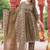 Aaysa floral embroidered green round neck pure cotton kurta with trouser & dupatta