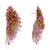Rose pink green fashion long earrings for women