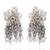 Silver plated pearl festive medium size earrings