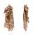 Beige long crystal tassel haldi earrings
