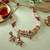 Rani & green color matte gold necklace set