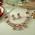 Rani color matte gold necklace set