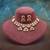 Rani color matte gold necklace set