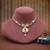 Rani color matte gold necklace set