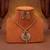 Gold color matte gold necklace set