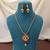 Rani color matte gold necklace set