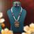 Rani color matte gold necklace set