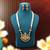 Gold color matte gold necklace set