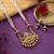 Gold color matte gold necklace set