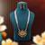 Rani color matte gold necklace set