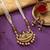 Rani color matte gold necklace set